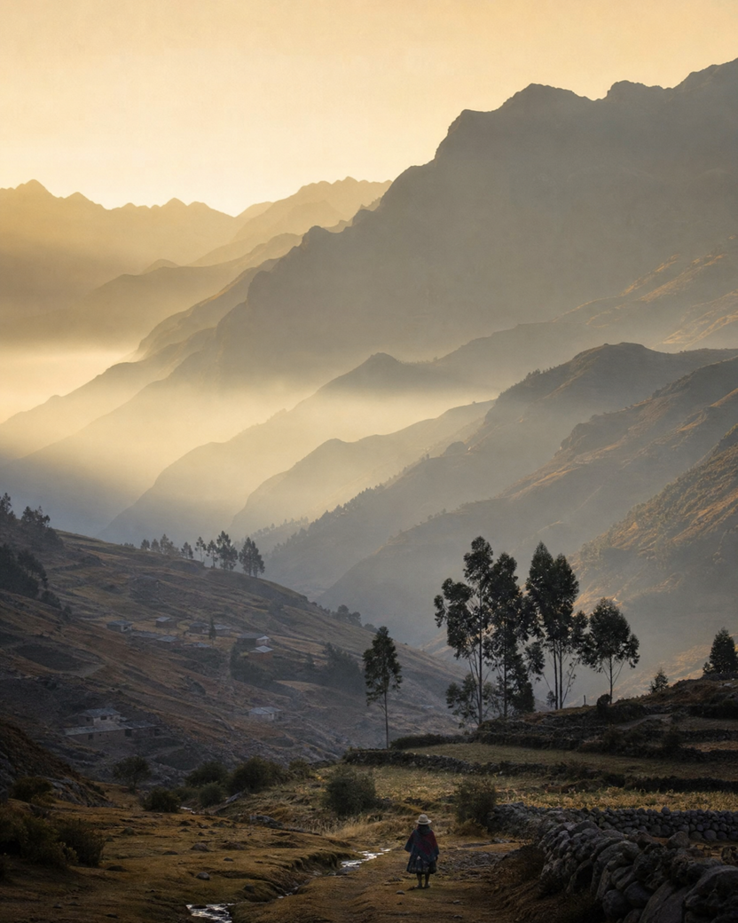 Serie Andes: cordillera al amanecer